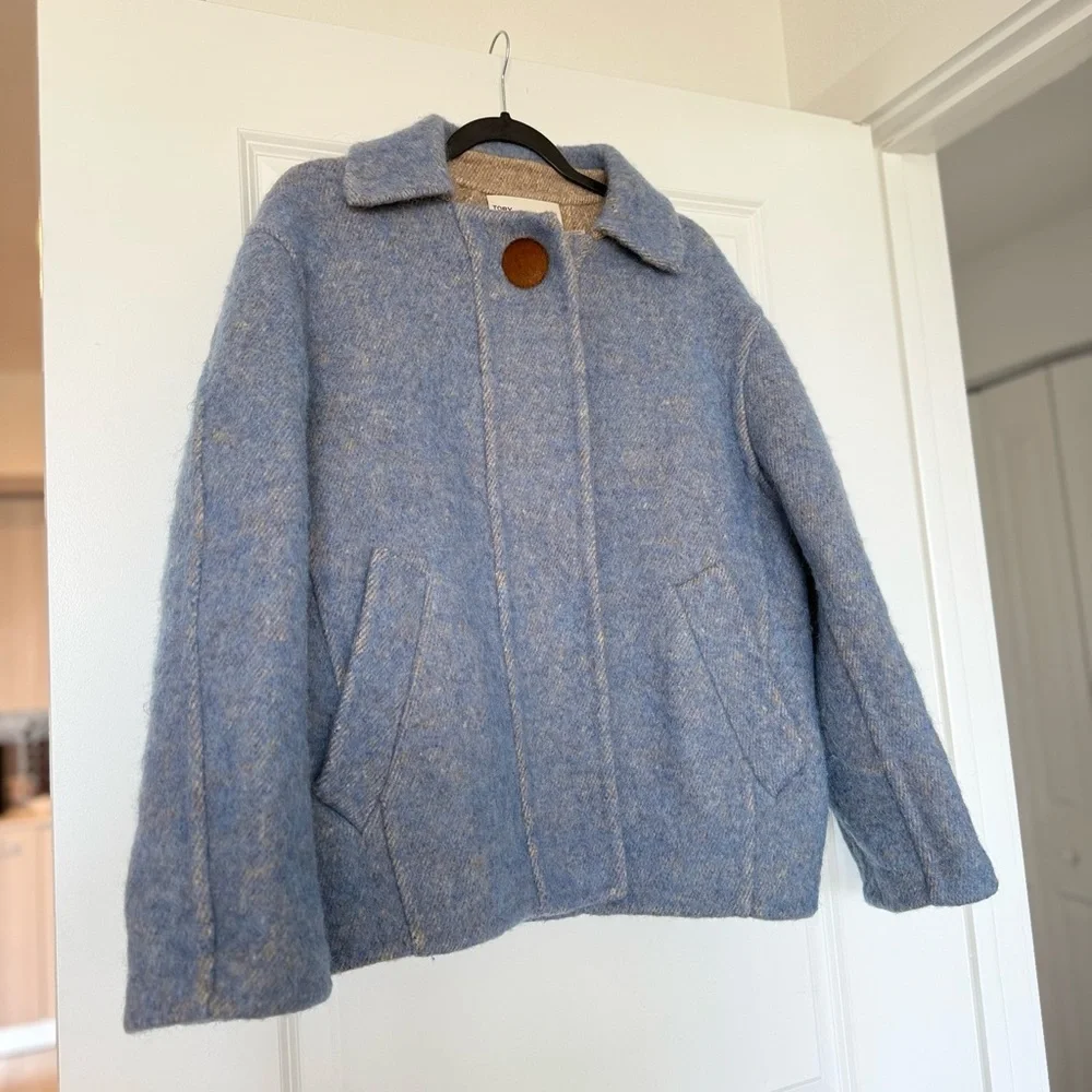 Like new Tory Burch Snap-Front Double-Face Wool $1,798